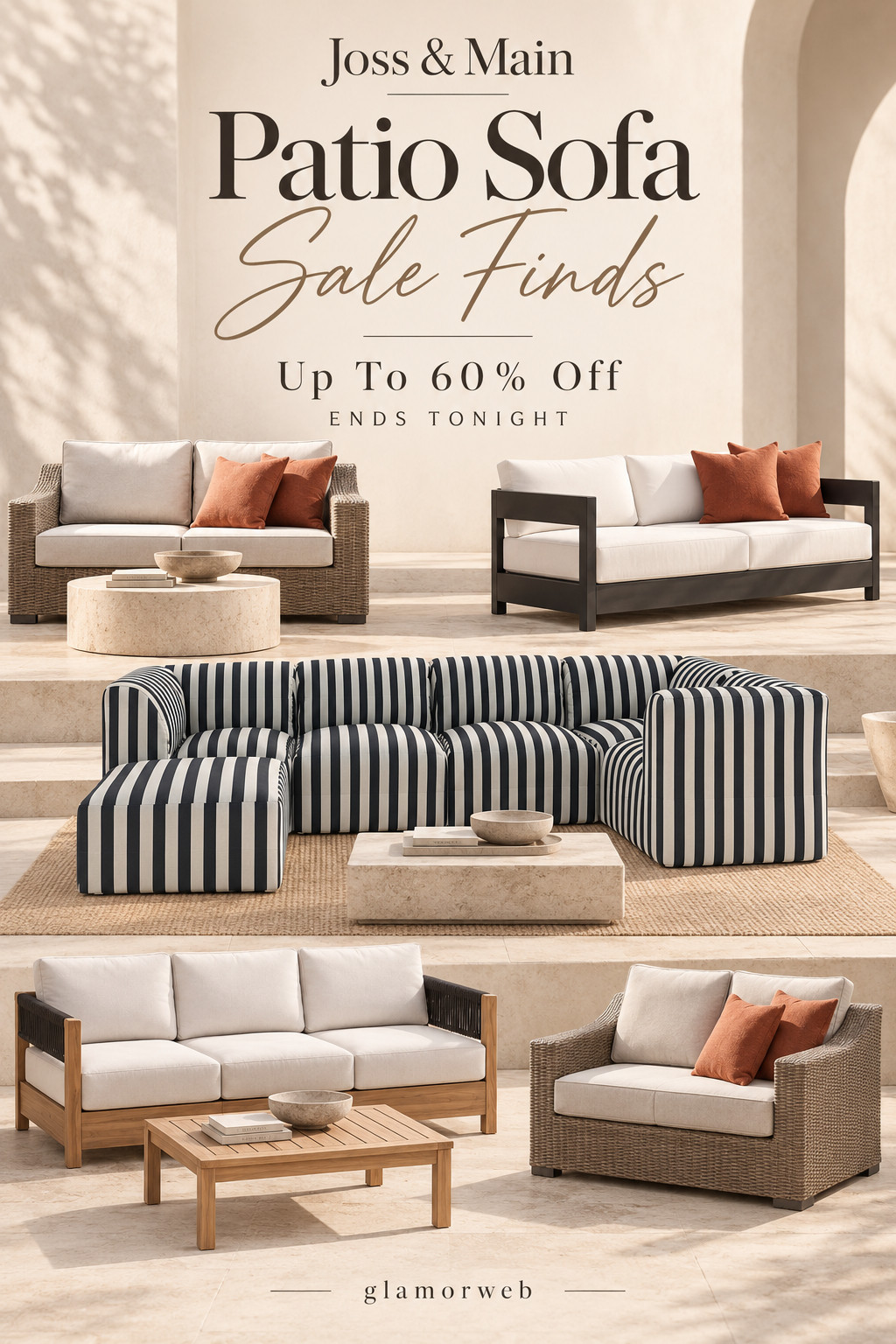 Last call for these patio finds ✨ Joss & Main Clearout Sale ends TONIGHT, with up to 60% off! I found so many patio sofas that are perfect for creating that cozy, pulled-together outdoor setup—think roomy sectionals, plush cushions, modern wicker, and easy neutral colors. Such a good excuse to finally give the patio that fall refresh. 🍂

#JossAndMainClearout #JossAndMainFinds #PatioSofaFinds #PatioSale #OutdoorFurnitureSale #OutdoorSofas #OutdoorSectionals #PatioSectionals #PatioInspiration #BackyardInspiration #FallPatio #CozyPatioIdeas #OutdoorSpaceIdeas #OutdoorHome #HomeDecorFinds #FurnitureSale #SaleAlert #LTKHome #LTKSale #EndsTonight 

 #LTKSeasonal #LTKHome #LTKSaleAlert