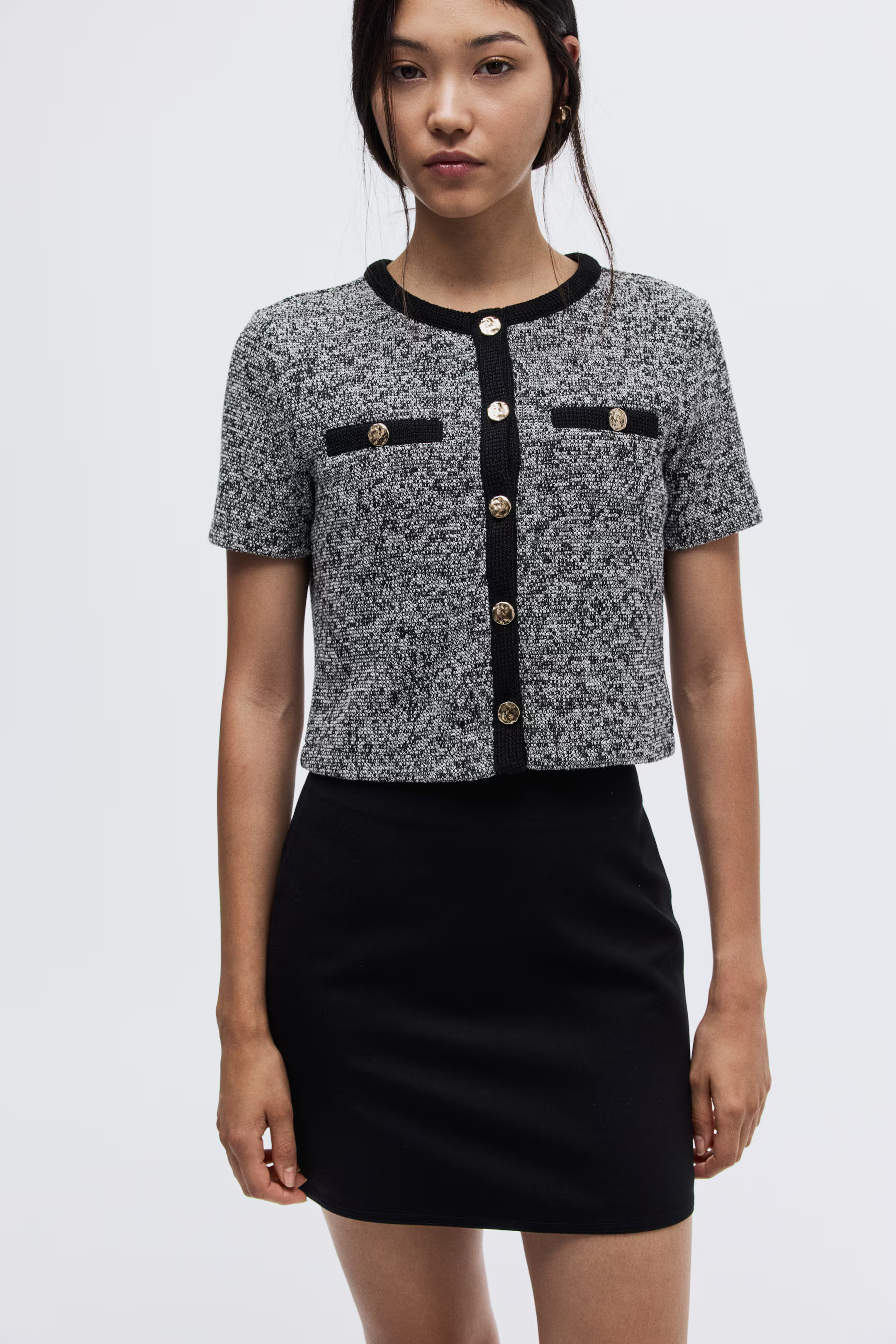 Textured jersey cardigan | H&M (US + CA)