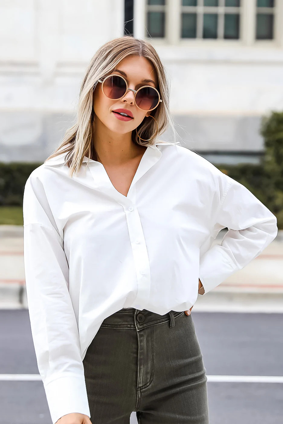 FINAL SALE - Keeping It Chic Button-Up Blouse | Dress Up