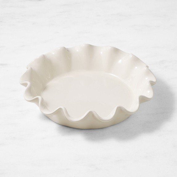 Emile Henry French Ceramic Deep Ruffled Pie Dish | Williams-Sonoma
