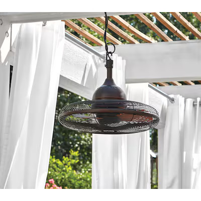 Harbor Breeze Valdosta 20-in Bronze with Cinnamon Blades Uncovered Outdoor Cage Ceiling Fan Witho... | Lowe's