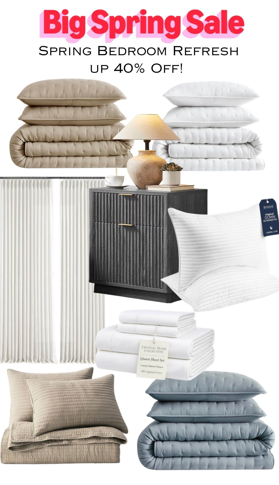 Amazon Big Spring Sale bedroom refresh picks! You can never go wrong with a set beautiful layered solid quilts for a designer inspired look. 

#LTKSaleAlert #LTKHome