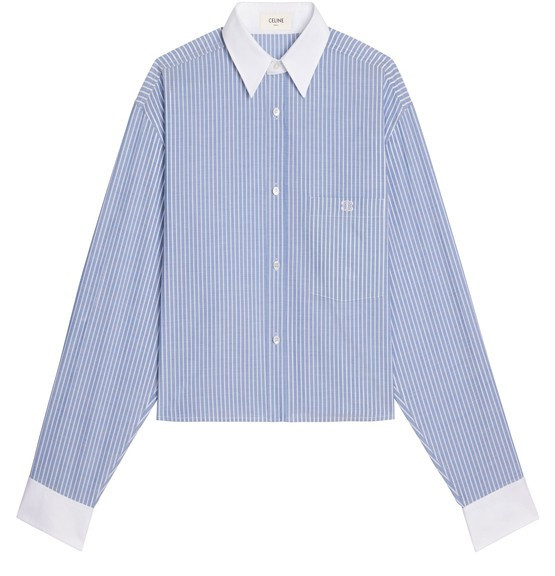 CELINECropped shirt in striped cotton | 24S (APAC/EU)