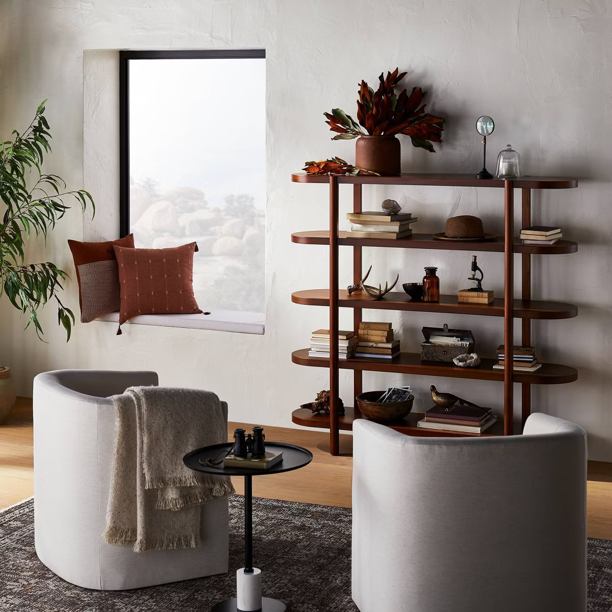 57" Portola Hills 5 Shelf Horizontal Bookcase - Threshold™ designed with Studio McGee | Target