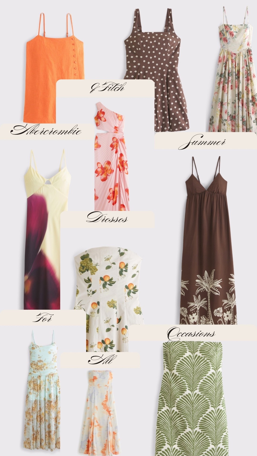 Abercrombie & Fitch Summer Dresses for all occasions 🧡🩷🤍🤎

#LTKStyleTip #LTKSeasonal
