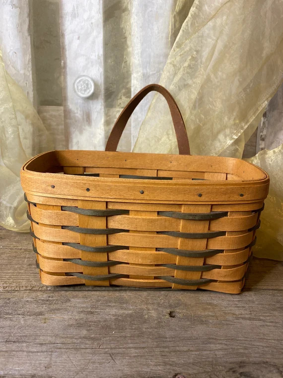 Vintage Longaberger 1995 Hanging Key Basket | Etsy (US)