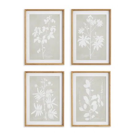 Foliage Framed On Paper 4 Pieces Painting | Wayfair North America