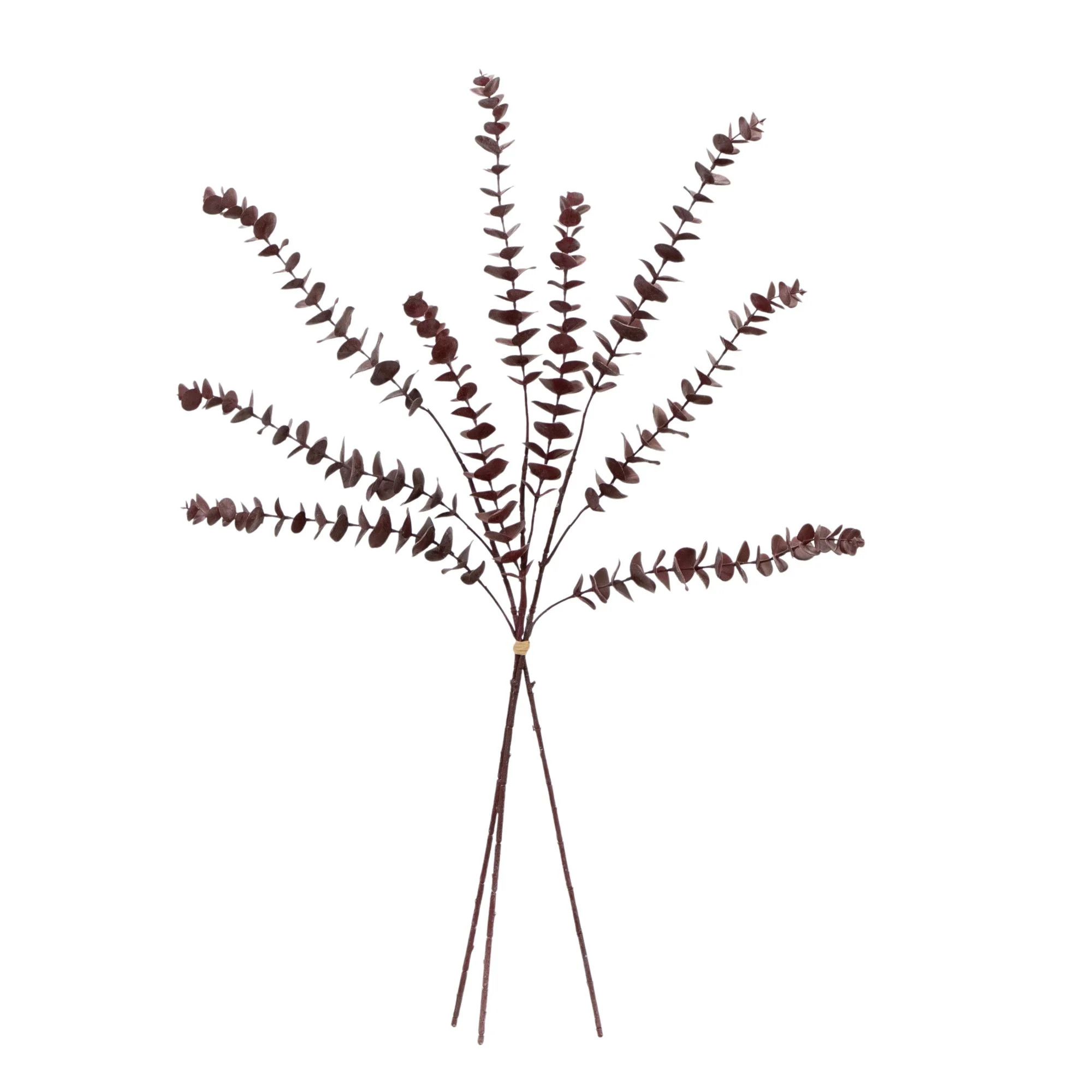 Better Homes and Gardens Artificial Indoor Spiral Eucalyptus Floral Bundle Burgundy | Walmart (US)