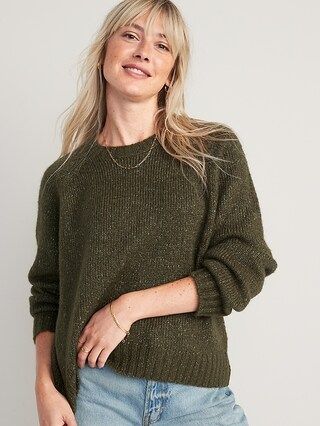 Cozy Shaker-Stitch Pullover Sweater for Women | Old Navy (US)