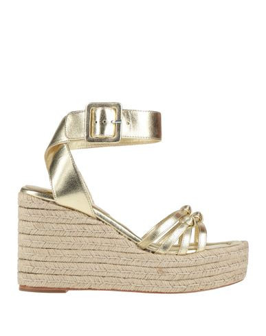 Paloma Barceló Woman Espadrilles Gold Size 9.5 Leather | YOOX (US)