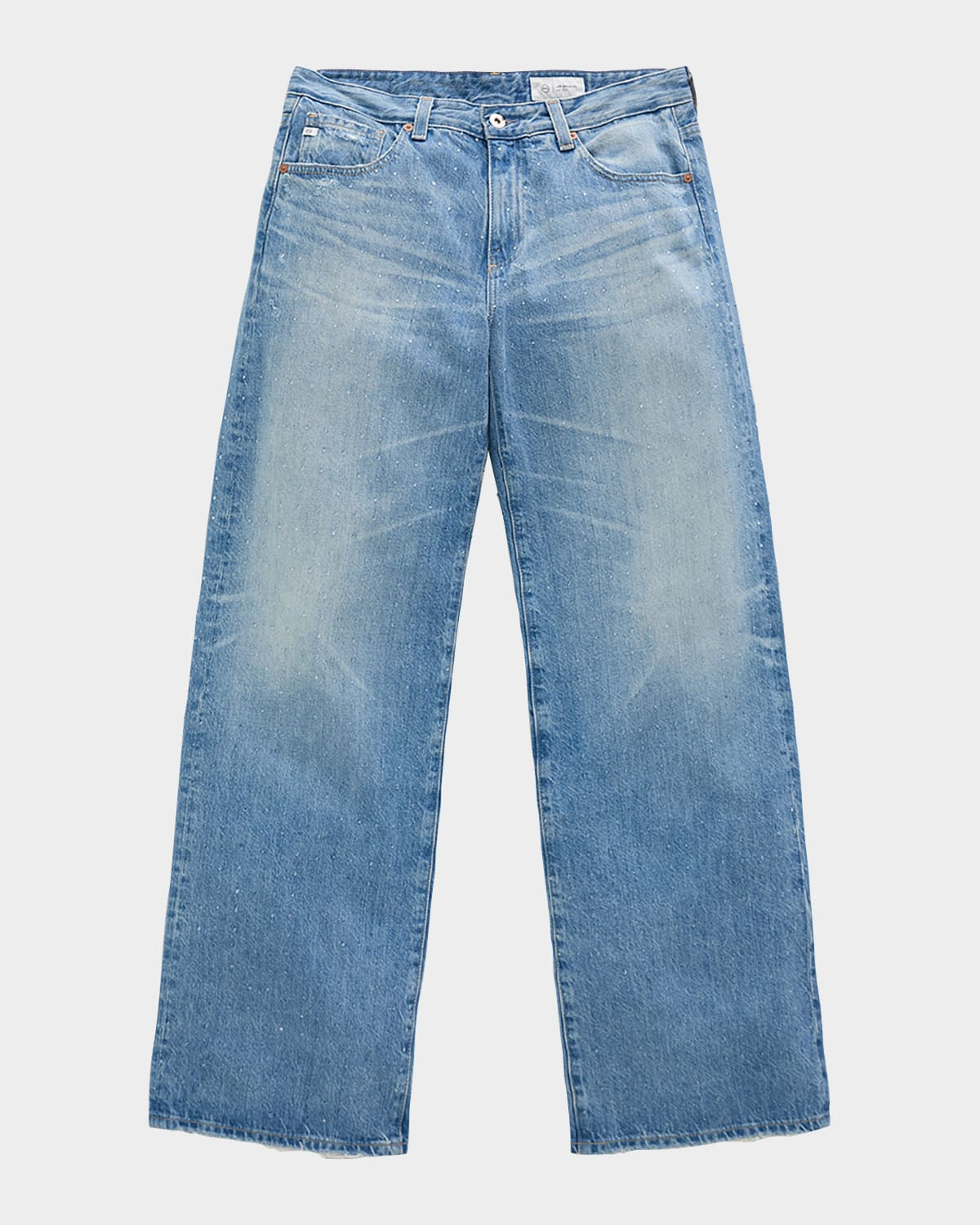 Adria Low-Rise Wide-Leg Jeans | Neiman Marcus