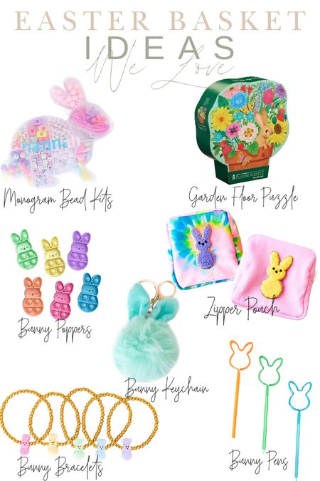 Loving these fun Easter Basket finds, bunny poppers, garden puzzle, personalized bead kits, bunny bracelets, pens and more! 

#ShopSmall #EasterBaskets #EasterGifts #EasterBasketIdeas #kids 

#LTKfamily #LTKkids #LTKSeasonal