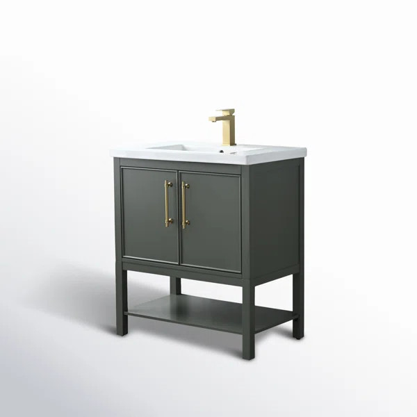 Jewell 30'' Single Bathroom Vanity with Ceramic Top | Wayfair North America