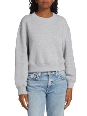 Terry Cropped Sweatshirt | Saks Fifth Avenue OFF 5TH
