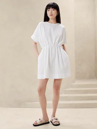 Poplin Mini Dress | Banana Republic Factory