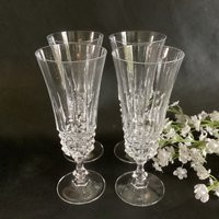 Champagne Flûtes. Set Of 4 Crystal Vintage French Champagne Flutes in Perfect Condition | Etsy (US)