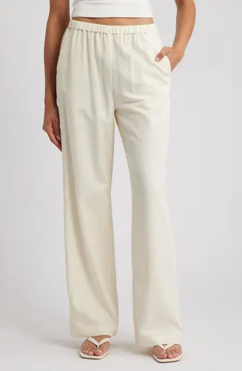 ARTLESS FOREVER Drew Cotton Blend Wide Leg Pants | Nordstrom | Nordstrom