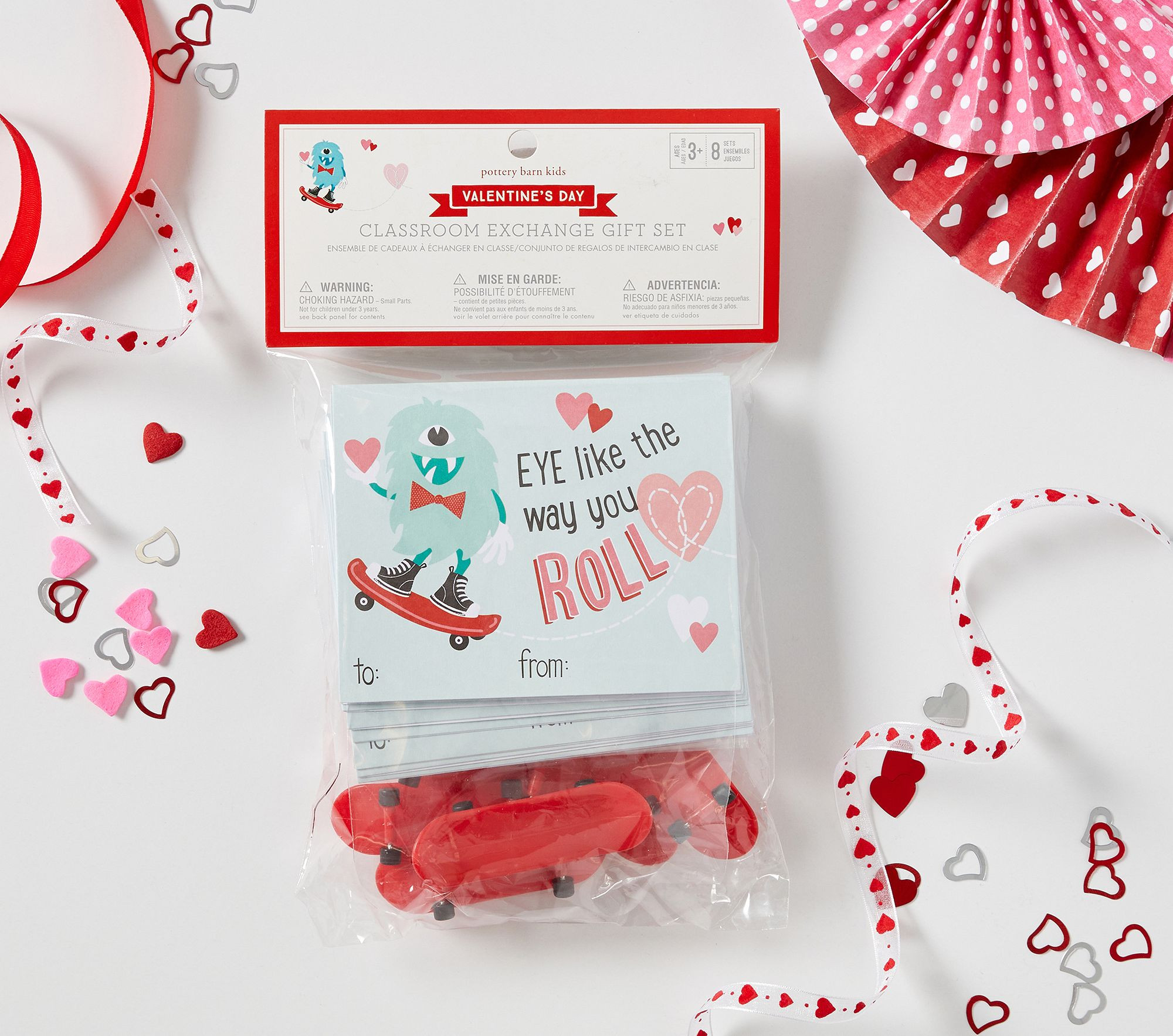 Eye Like The Way You Roll Classroom Valentines, Set of 8 | Pottery Barn Kids