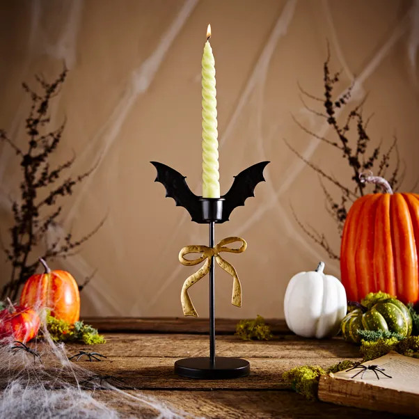 Bat Wings Metal Candle Holder | Dunelm