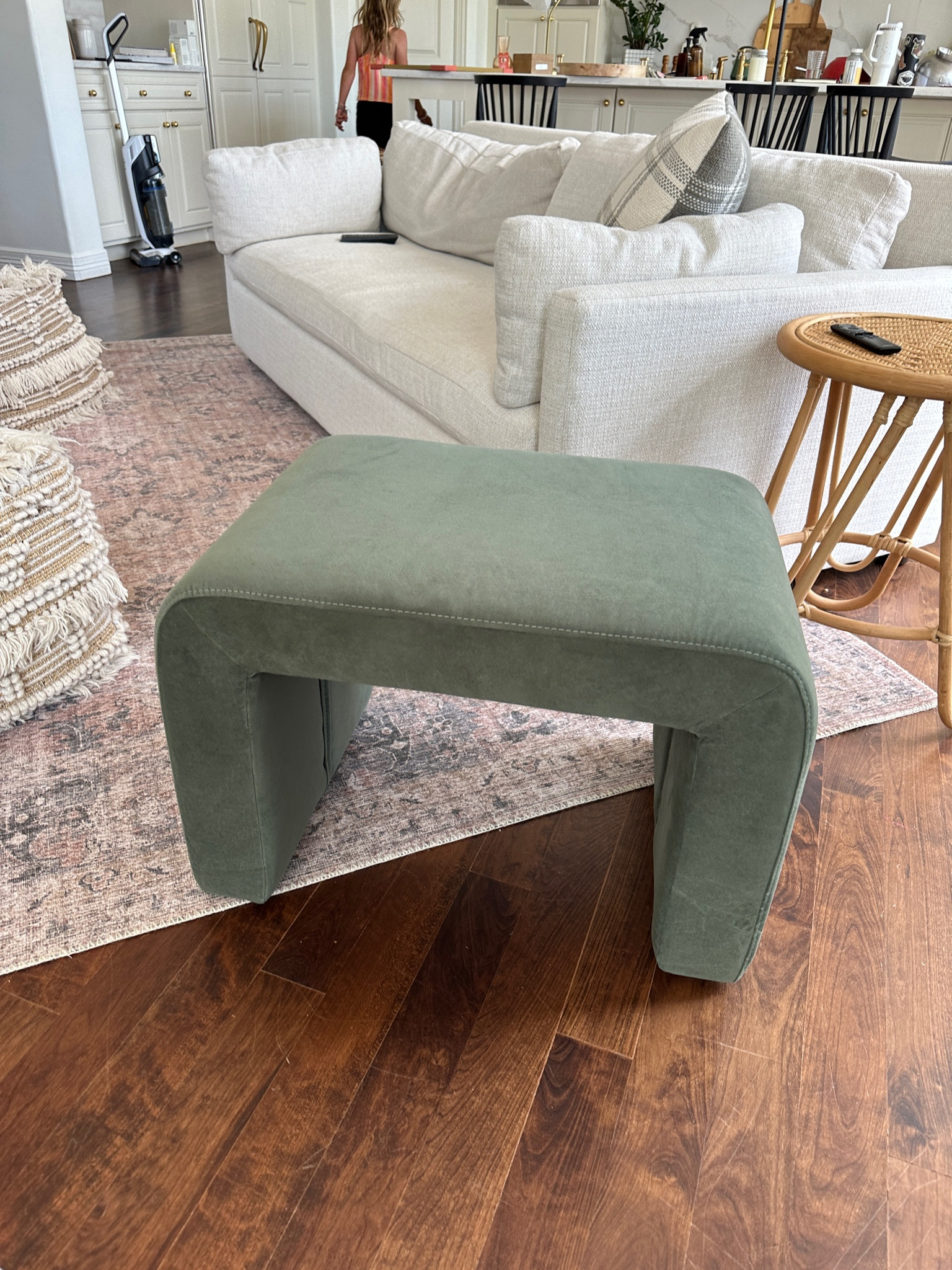 This velvet ottoman just launched!! Also comes in cream. 

#LTKFindsUnder100 #LTKSaleAlert #LTKHome