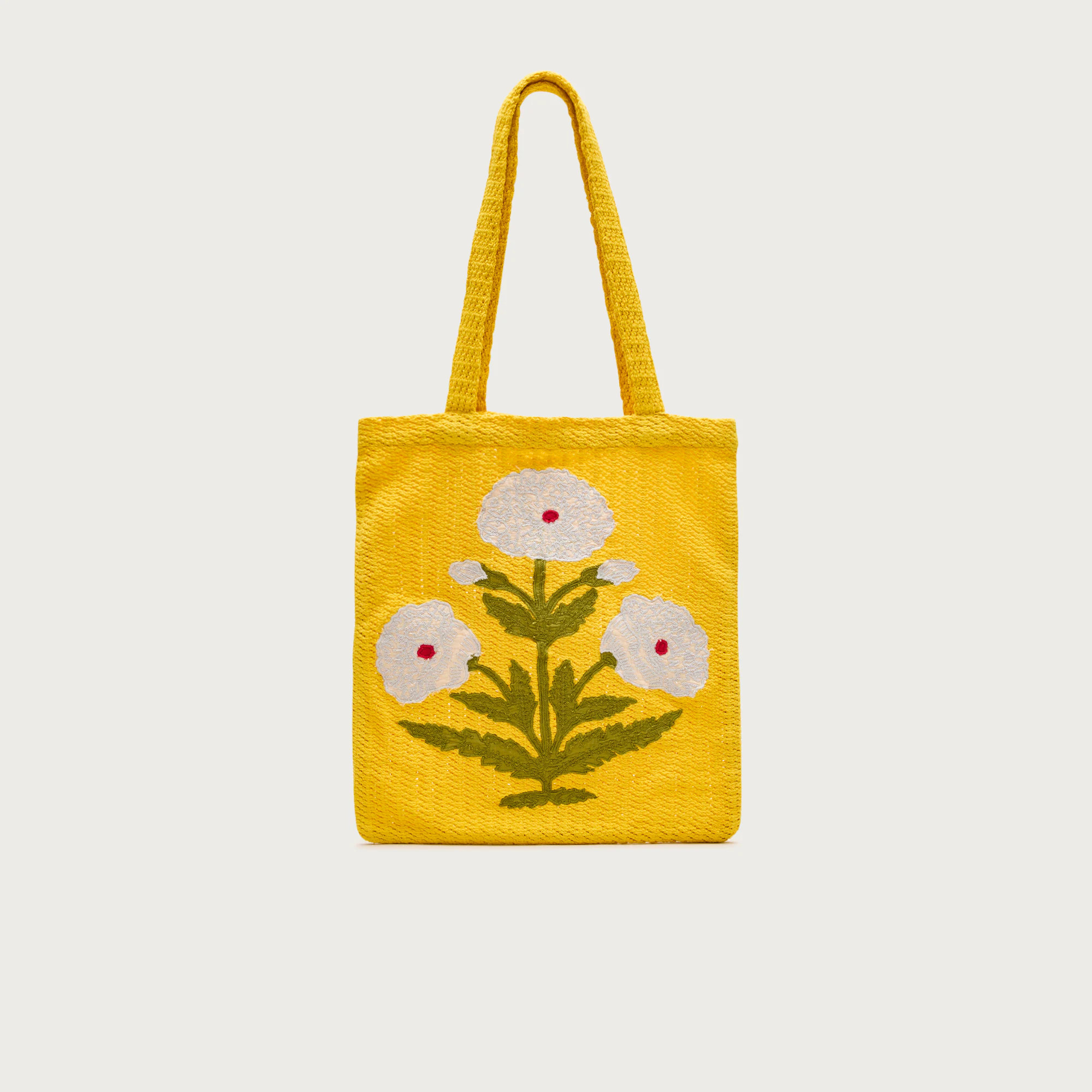 Embroidered flower tote bag | J. Crew US