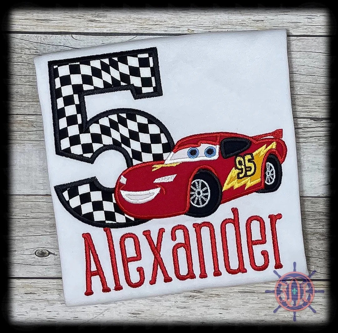 Lightning Mcqueen Birthday Shirt Cars Birthday Shirt Mcqueen - Etsy | Etsy (US)