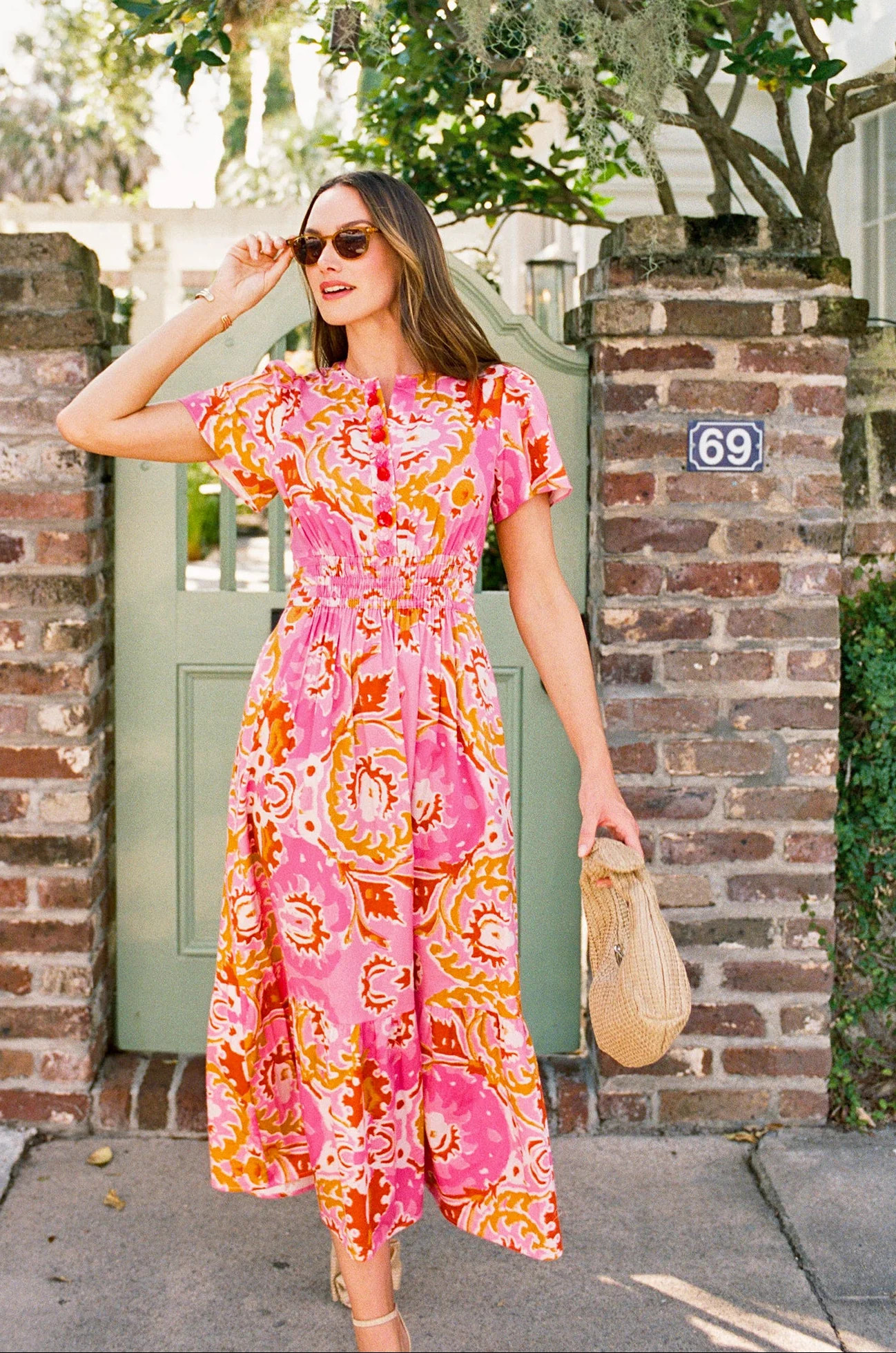 Sheridan French I Spring 2026 I Eloise Dress in Positano Petal | Sheridan French