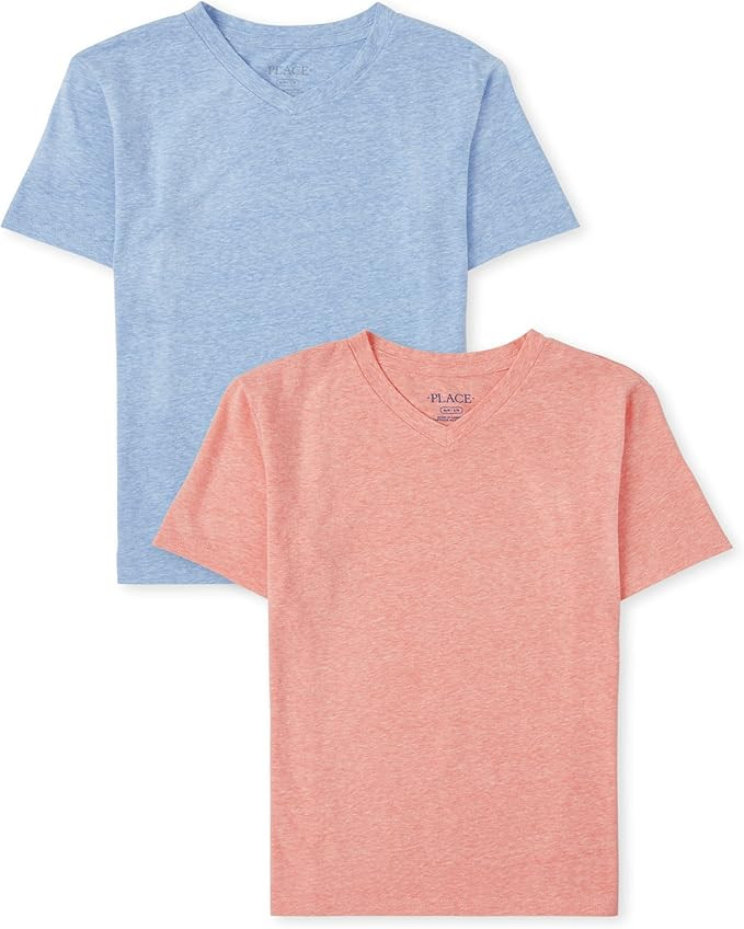 The Children's Place 2 Pack Boys V-Neck Top 2-Pack | Amazon (US)