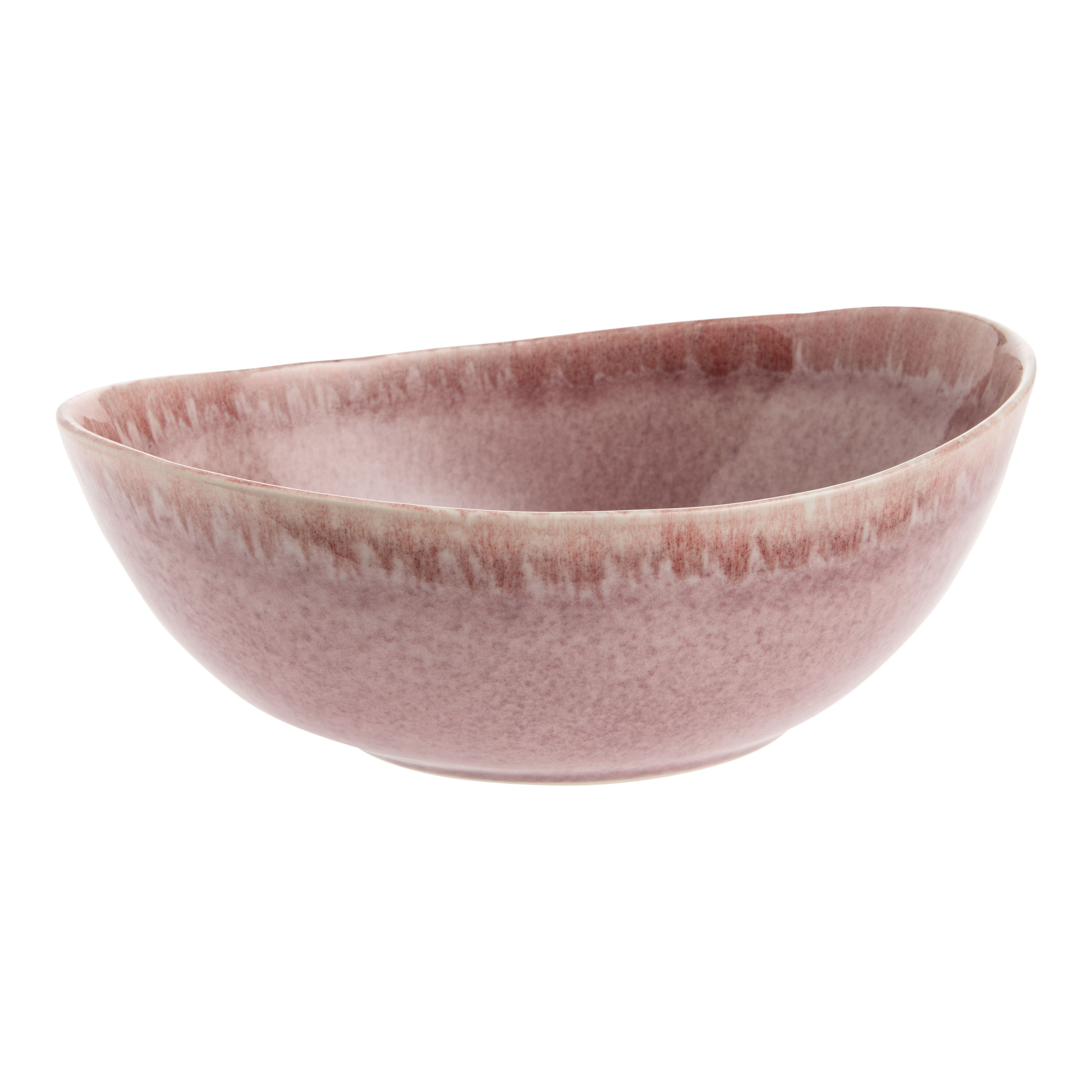 Nori Oval Reactive Glaze Low Bowl | World Market