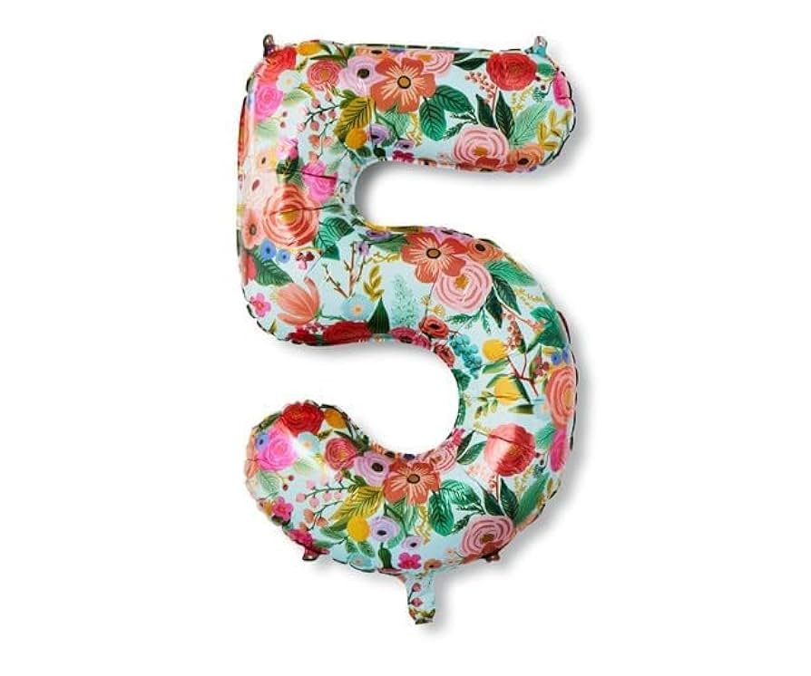 RIFLE PAPER CO. Garden Party Full Color Mylar Numbered Balloon (40" L, Decoration for Events, Cel... | Amazon (US)