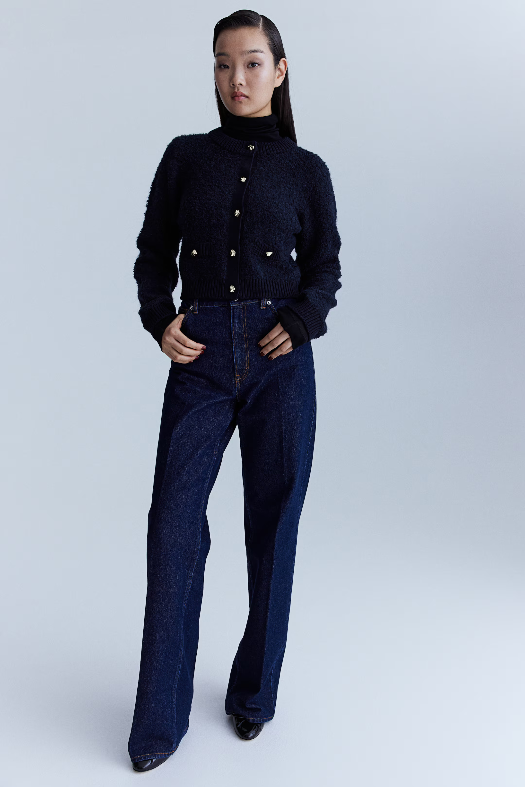 Cardigan in Boucléstrick | H&M (DE, AT, CH, NL, FI)