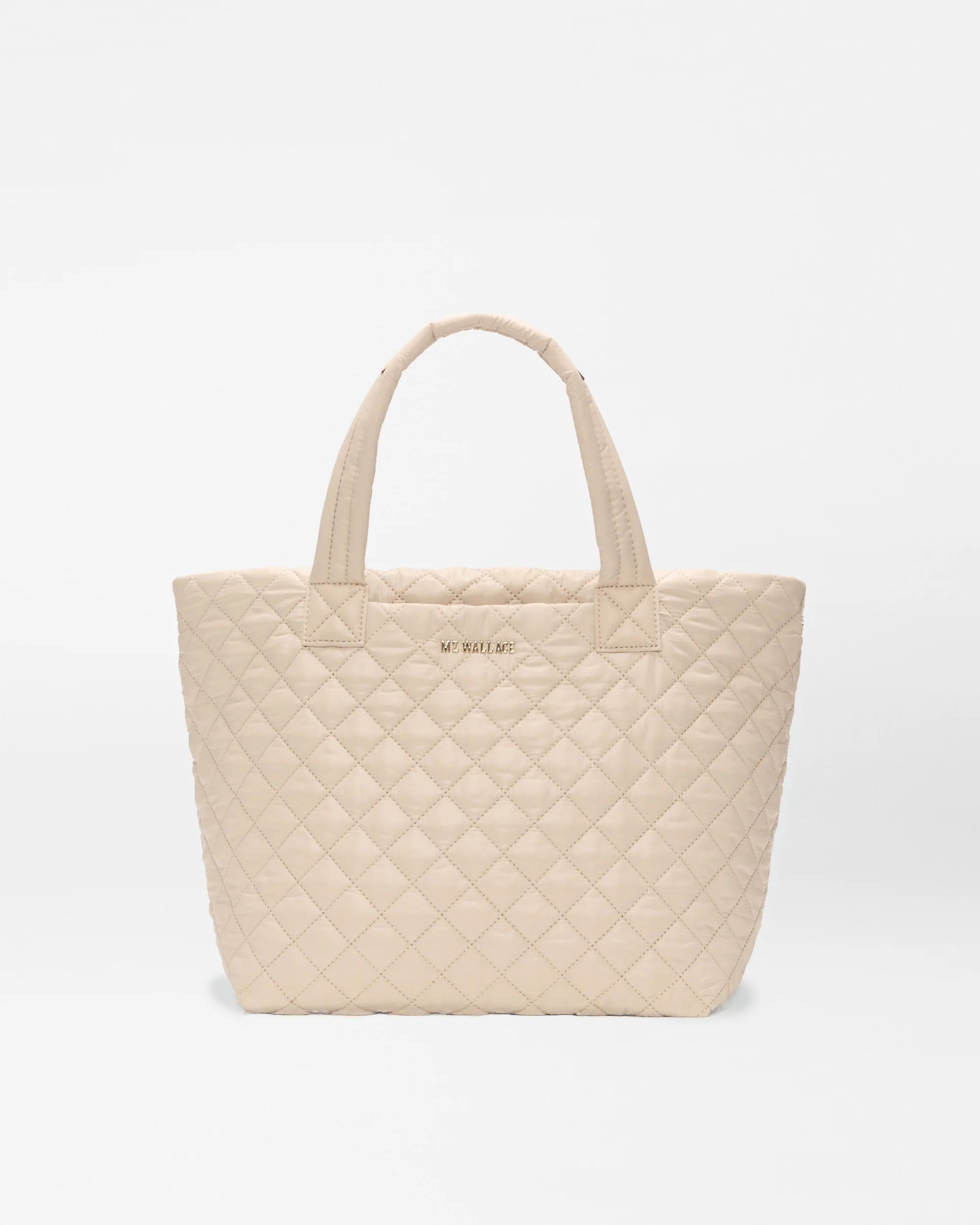 MZ Wallace Buff Ivory Small Metro Tote Bag Deluxe II - Luxury Tote Handbags | MZ Wallace | MZ Wallace