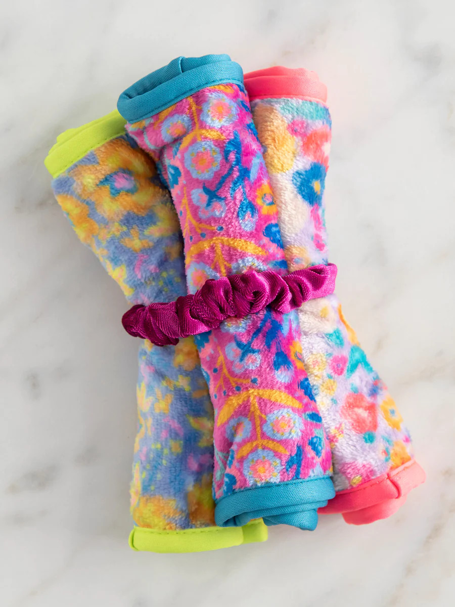 Makeup Removing Cloths & Scrunchie Set - Floral | Natural Life