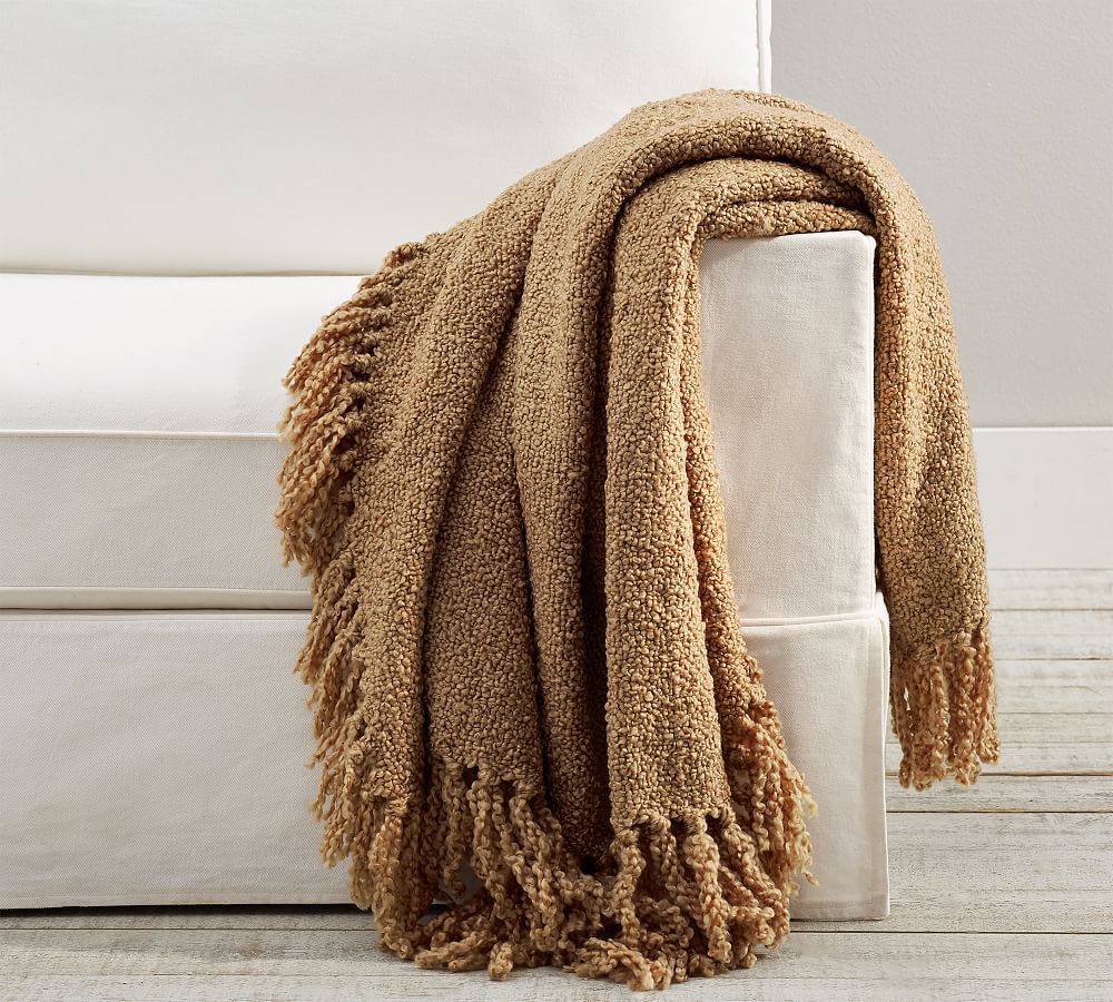 Dreamy Handwoven Fringe Throw Blanket | Pottery Barn (US)