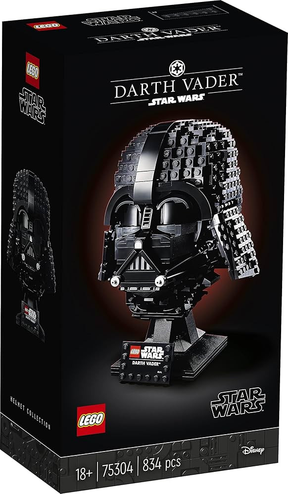 LEGO Star Wars Darth Vader Helmet Building Set, Mask Model Kit for Adults to Build and Display, C... | Amazon (US)