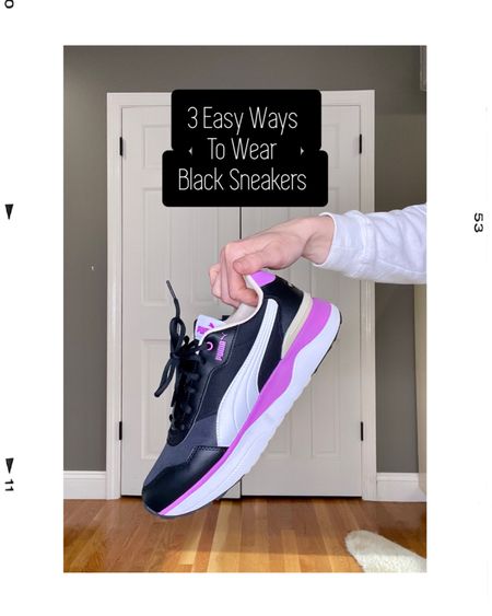 3 Easy Ways To Wear Black Sneakers 
These sneakers are insanely comfortable. True to size. Slight platform. 

#LTKunder50 #LTKshoecrush #LTKstyletip
