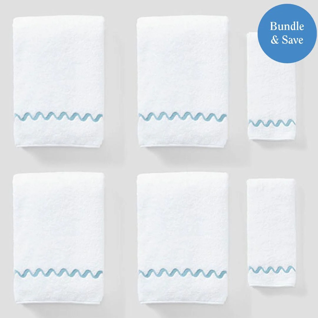 Home
      
    
        Towel Bundles
        
      
      Wave Embroidered Starter Pack (6 pie... | Weezie Towels