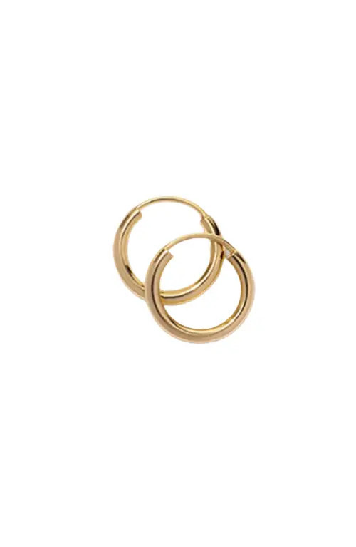 MADE BY MARY 14k Mini Live In Hoop Earrings in 14K Solid Gold at Nordstrom | Nordstrom