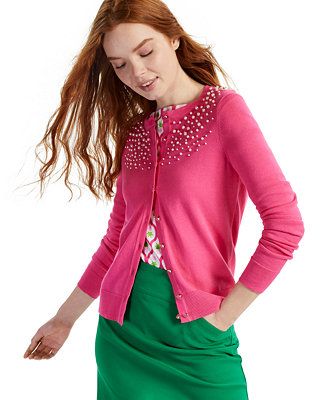 Charter Club Embellished Cardigan, Created for Macy's & Reviews - Sweaters - Women - Macy's | Macys (US)