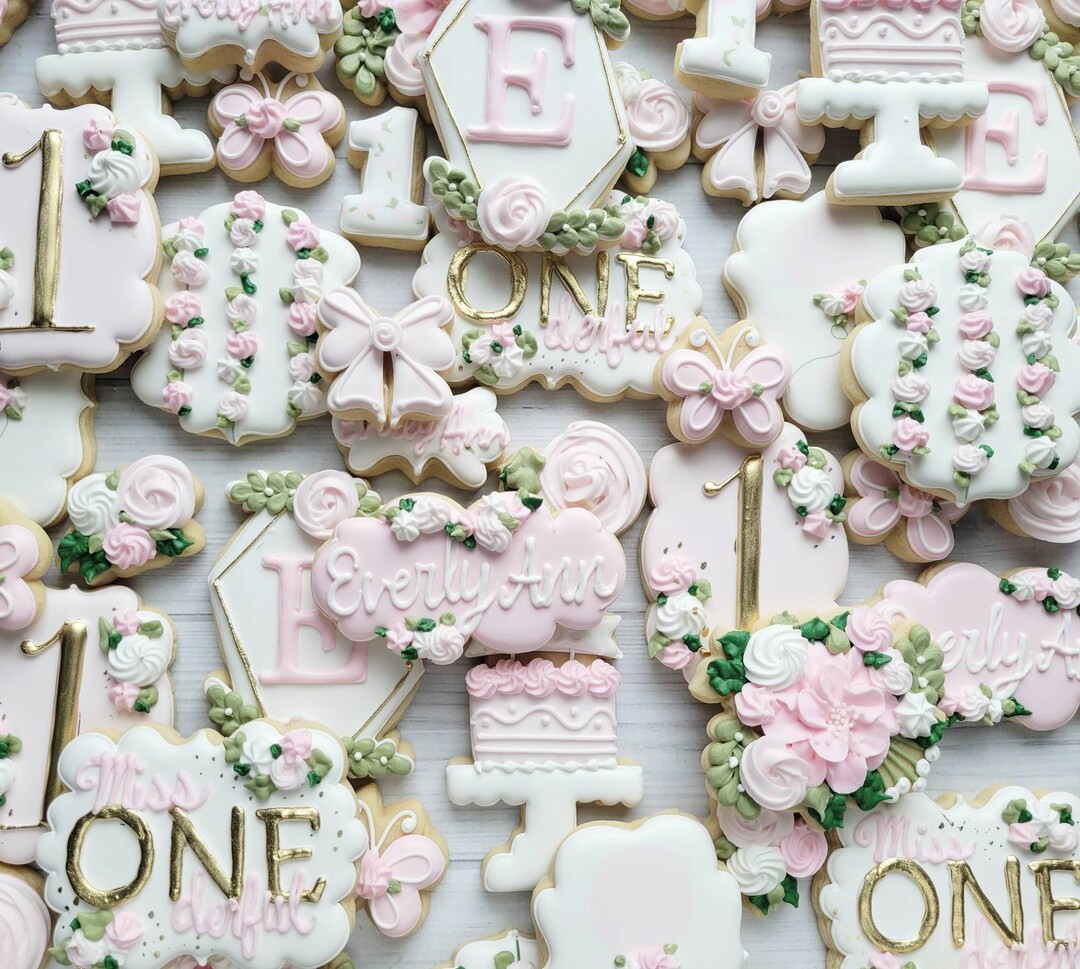 Floral Birthday Cookies | Etsy (US)