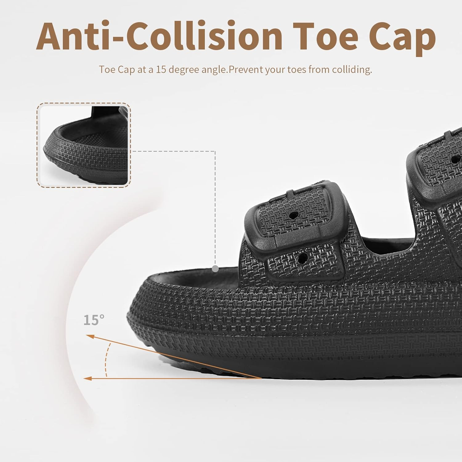 Henykany Cloud Sandals for Women Men - Cloud Slides Non-Slip Pillow Slippers Unisex Double Buckle... | Amazon (US)