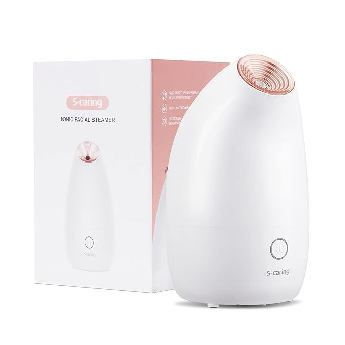 S-caring Facial Steamer Ionic Face Steamer, Warm Mist Humidifier Atomizer for Face Sauna Spa Sinu... | Amazon (US)