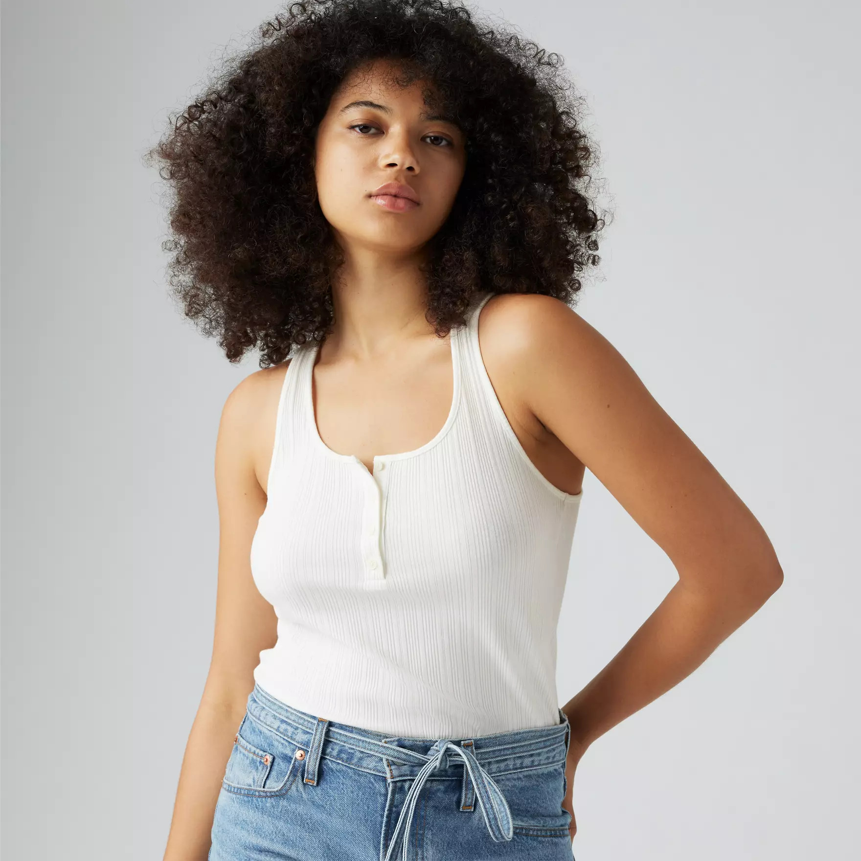 Débardeur Maille Côtelée Vacationer - Blanc | Levi's® FR | Levi's EU