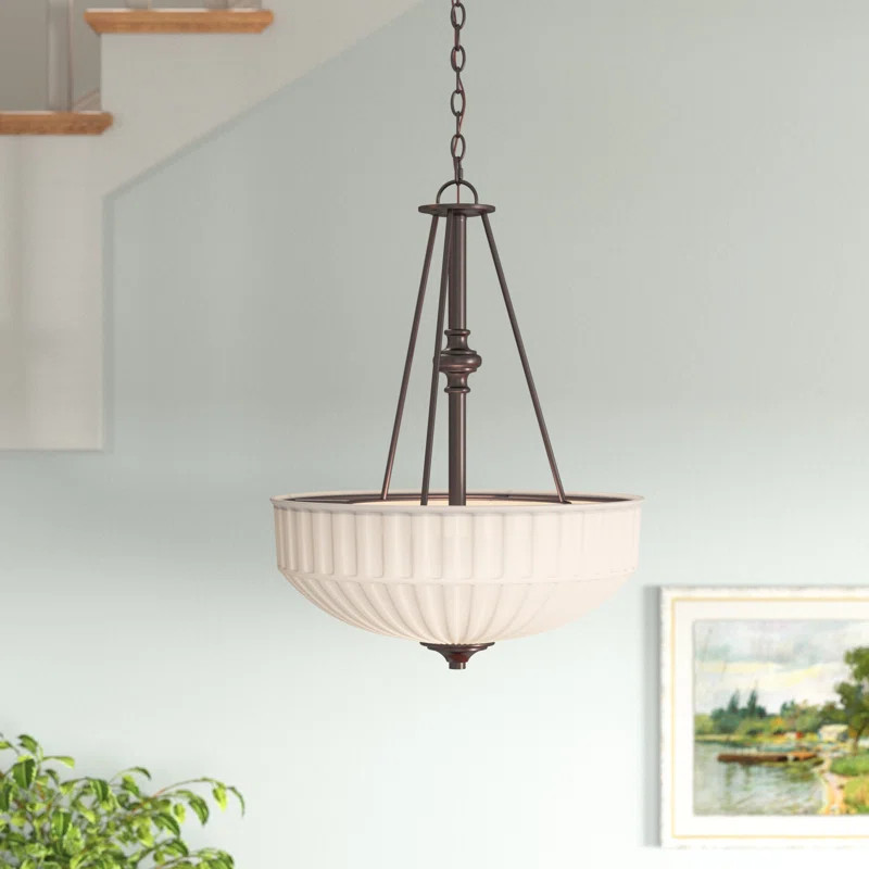 Oakes 3 - Light Single Bowl Pendant | Wayfair Professional