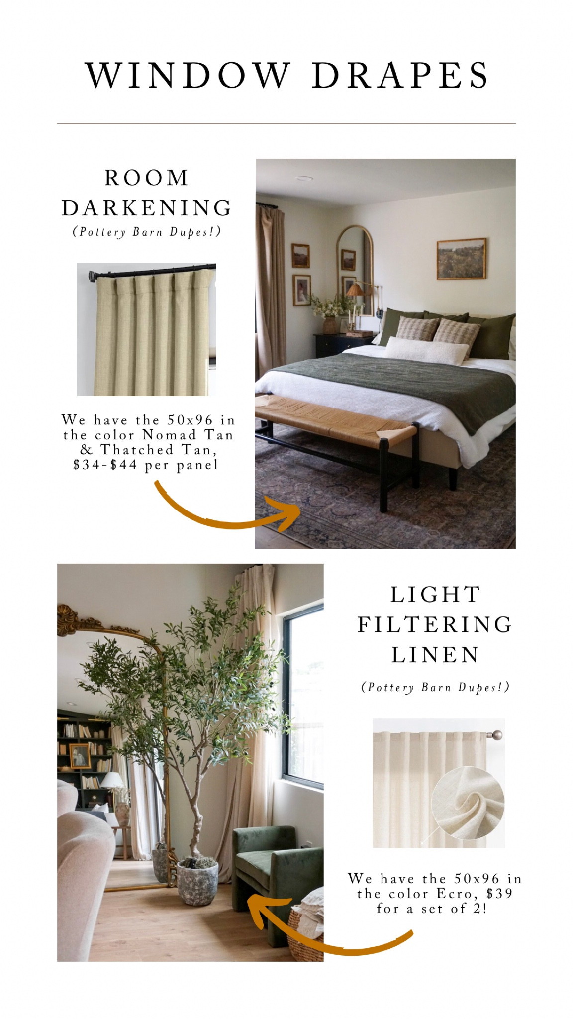 AMAZON CURTAINS! Pottery barn dupes! 