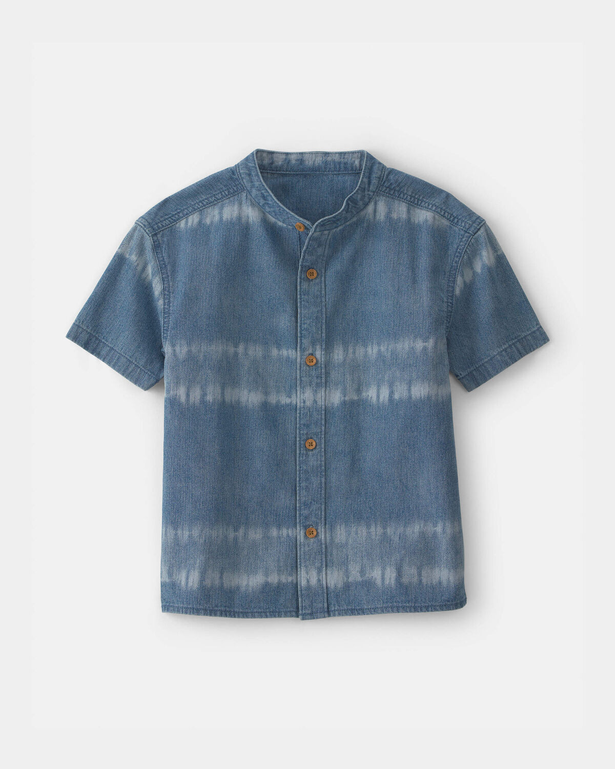 Boys Tie-Dye Denim Chambray Short-Sleeve Button-Down Shirt - OshKosh B'gosh | Carter's | Carter's Inc