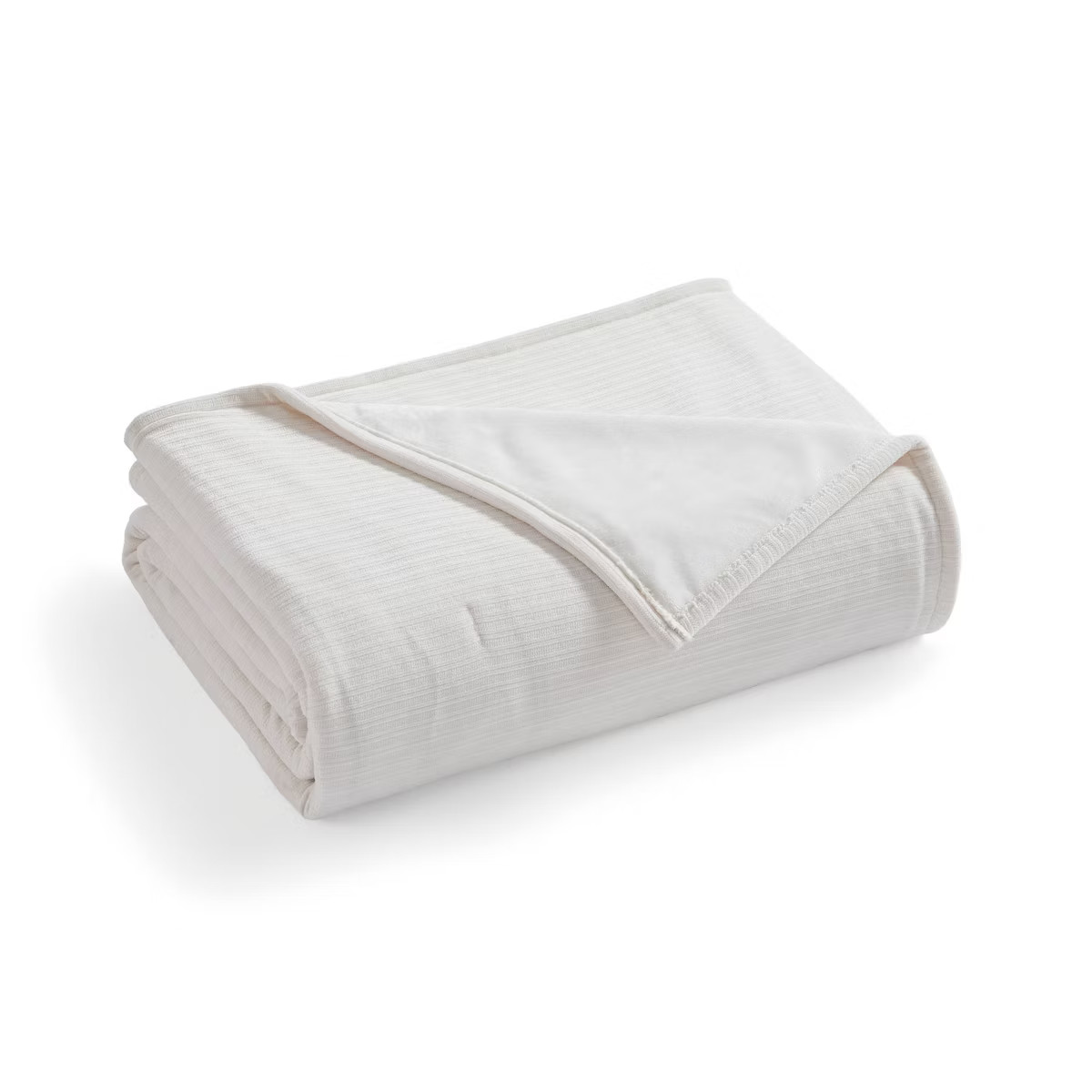 Brookstone Twin Heated Chenille Knit Blanket Ivory | Target