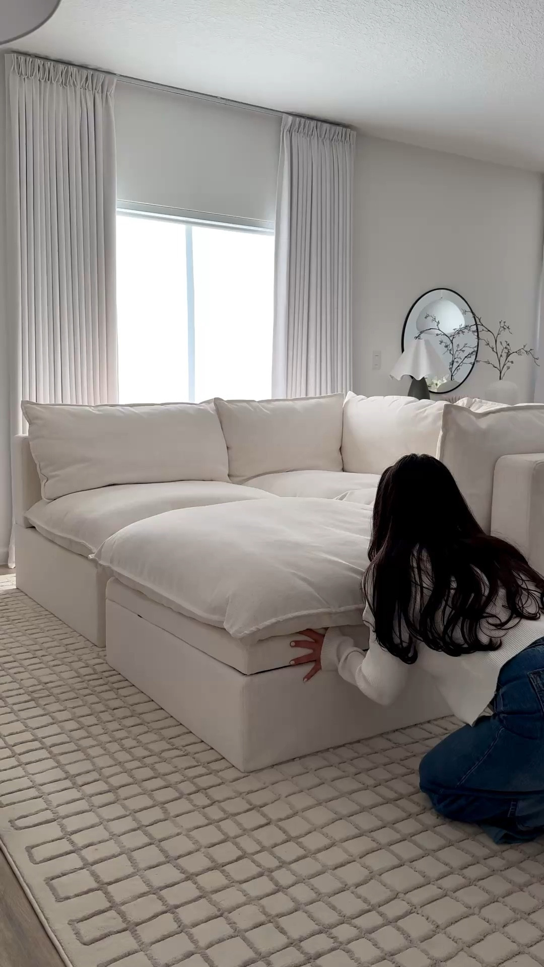 My KOVA sofa from Albany Parks🛋️☁️🤍