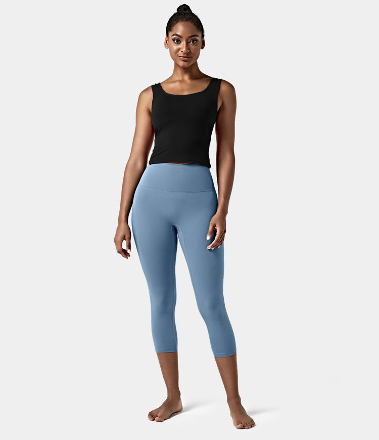Women’s U Neck Backless Crossover Barre Ballet Dance Tank Top - Halara | HALARA