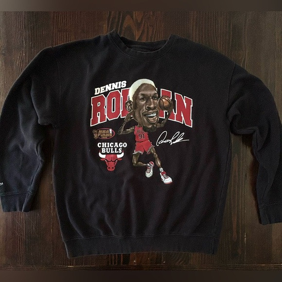 Vintage Mitchell & Ness | Dennis Rodman Crewneck Sweatshirt | Unisex Large | Poshmark